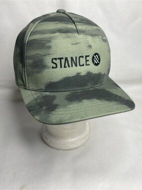 Stance Icon Butterblend Green Camo Hat Unisex One Size Adjustable Snapback Cap